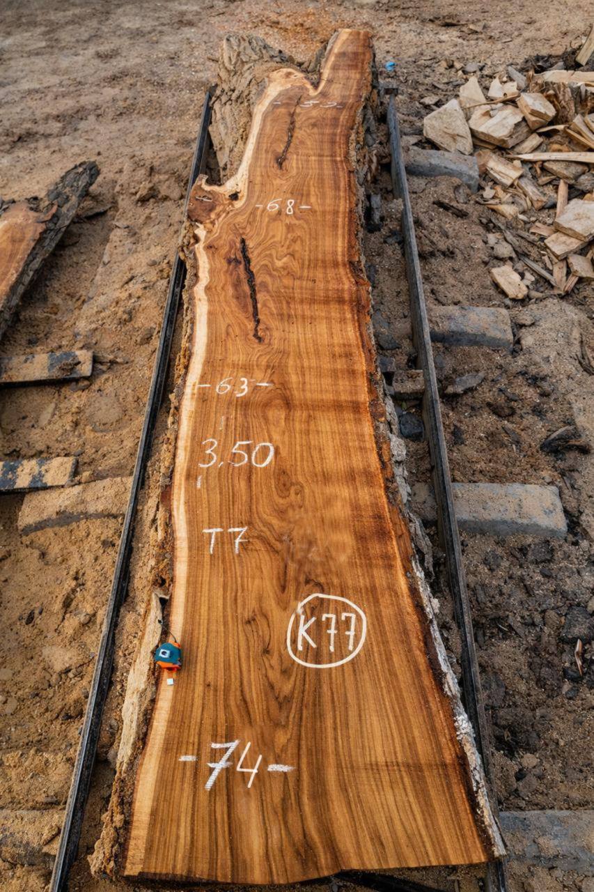 Слэб карагач k77, 350 × 70 × 7 см