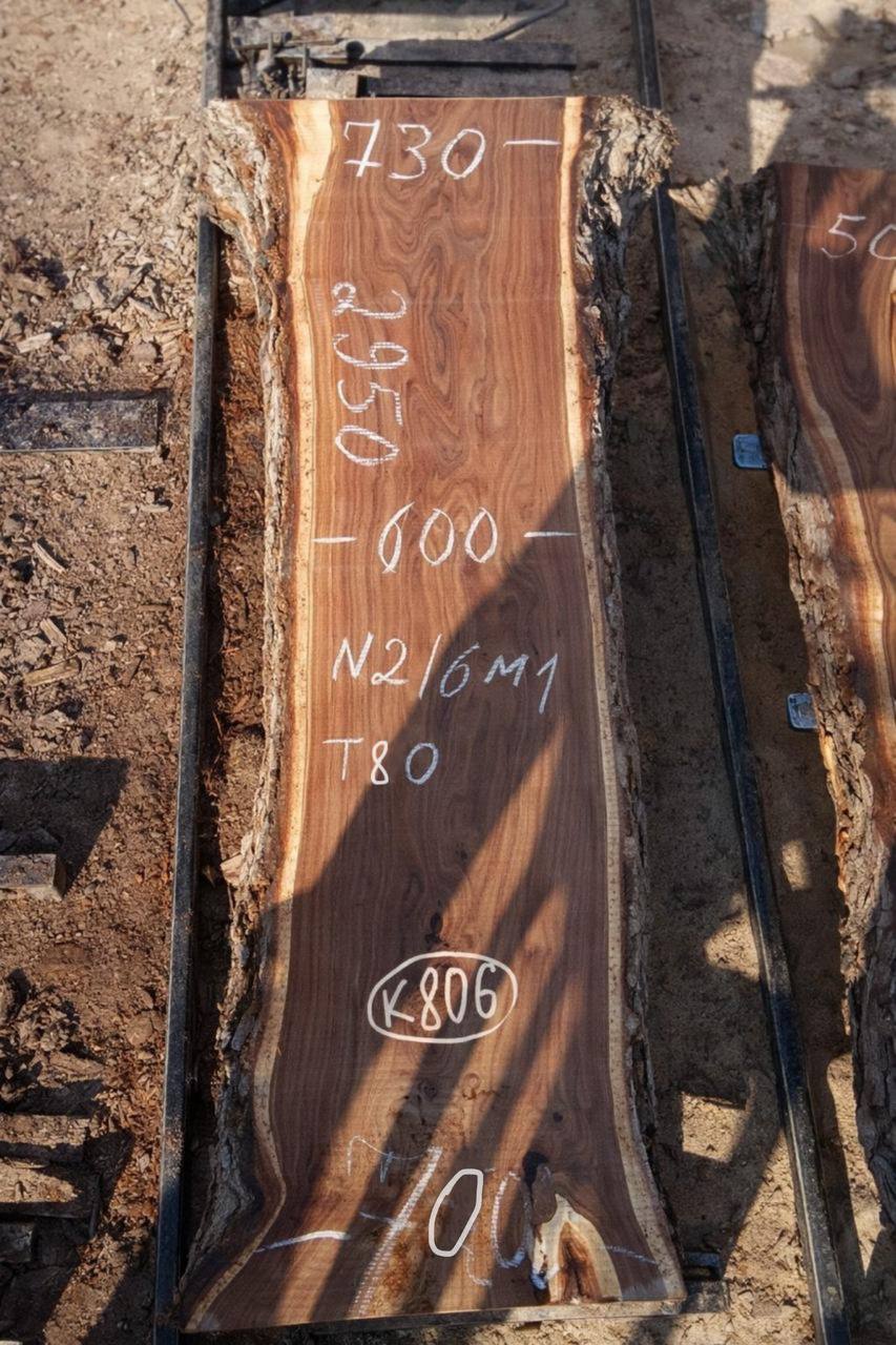 Слэб карагач k806, 295 × 70 × 8 см