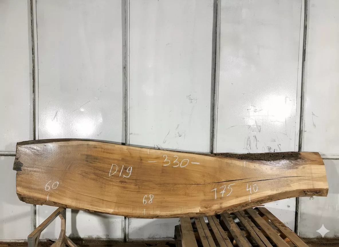 Слэб дуба d19, 330 × 60 × 7 см