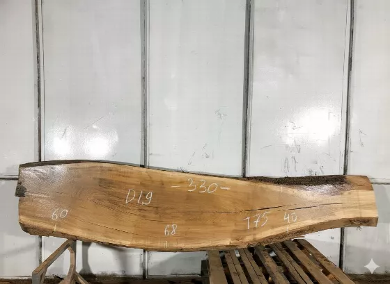 Слэб дуб d19, 330 × 60 × 7 см