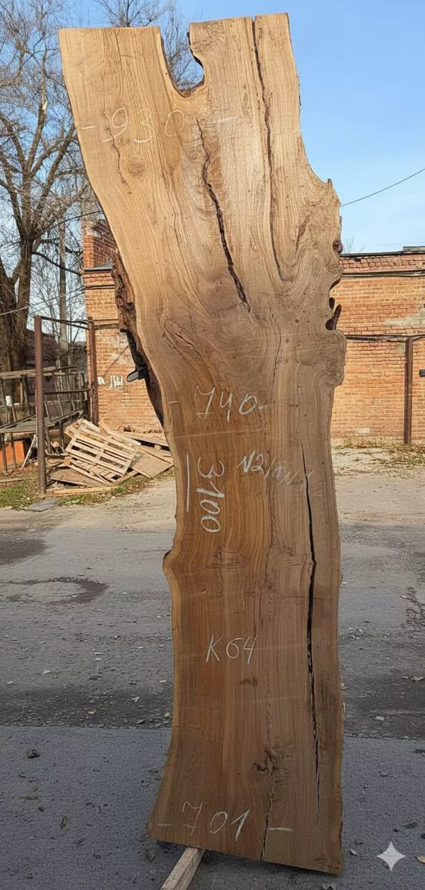 Слэб карагача k64, 310 × 80 × 8 см