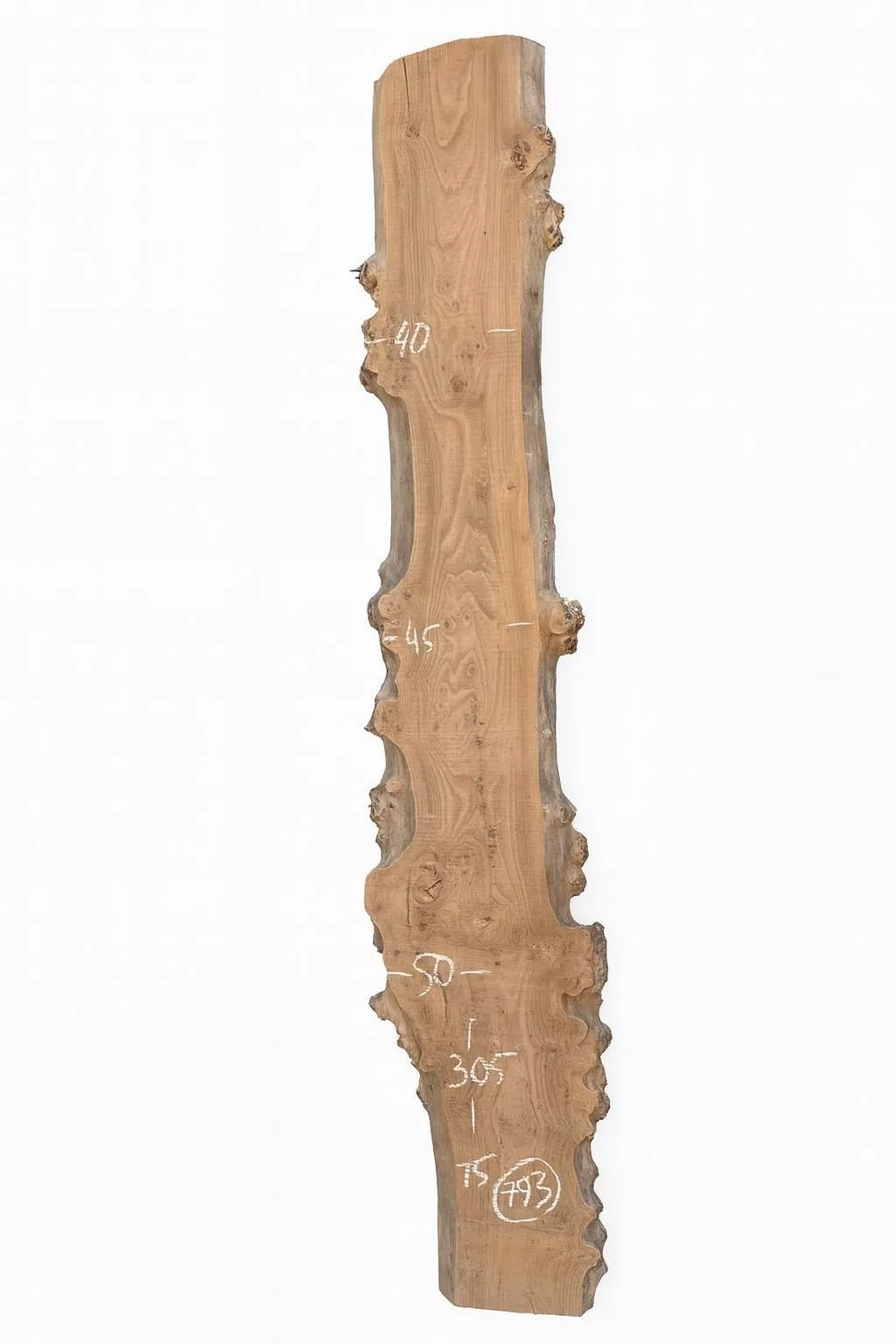 Слэб карагача k793, 305 × 45 × 5 см
