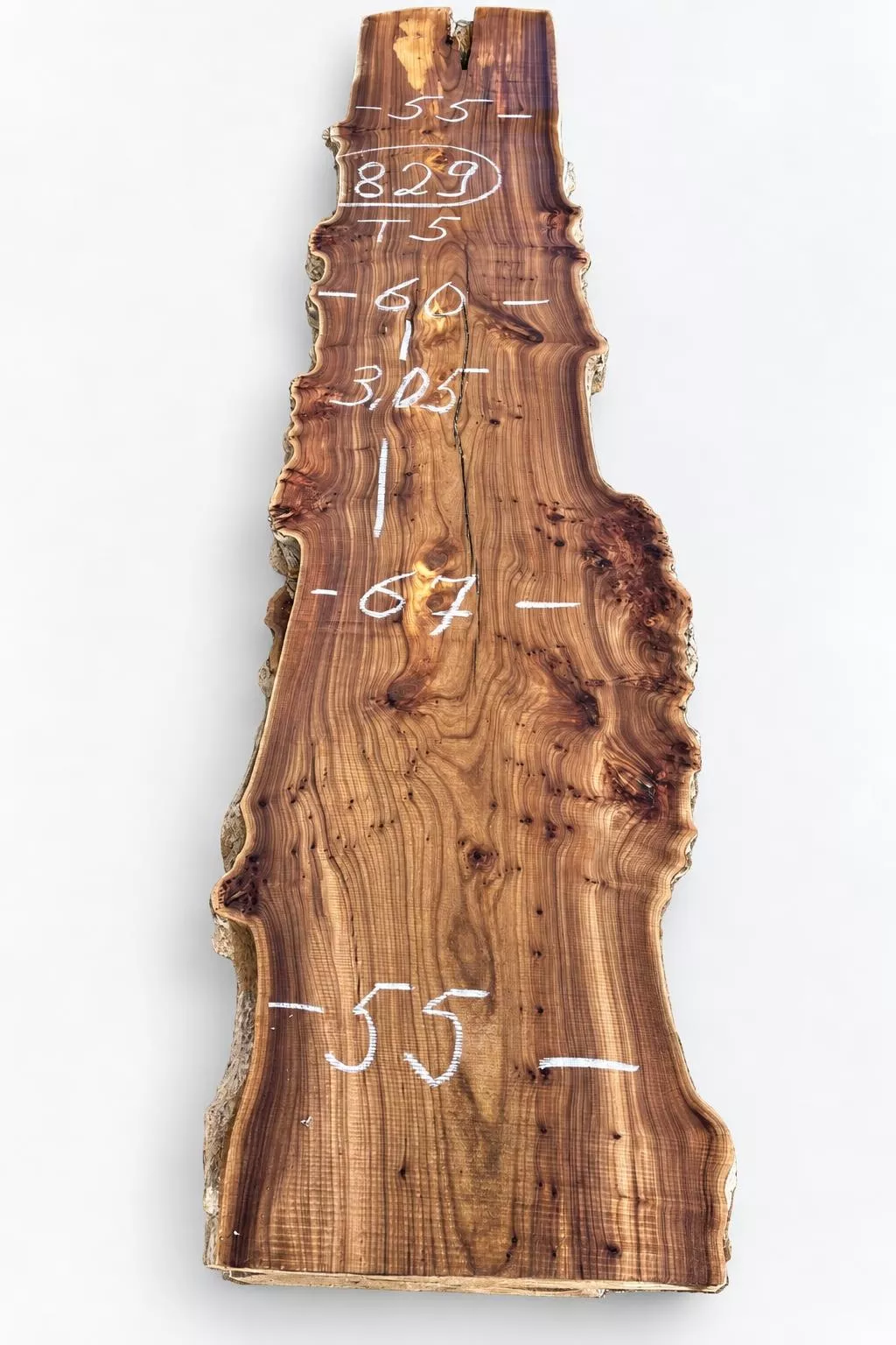 Слэб карагача k829, 305 × 60 × 5 см